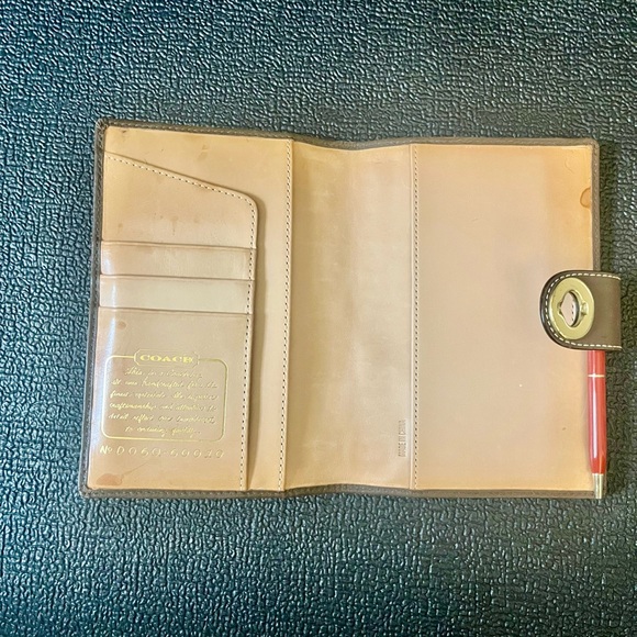 Vintage Coach Canvas and Leather Address Book - Picture 4 of 7